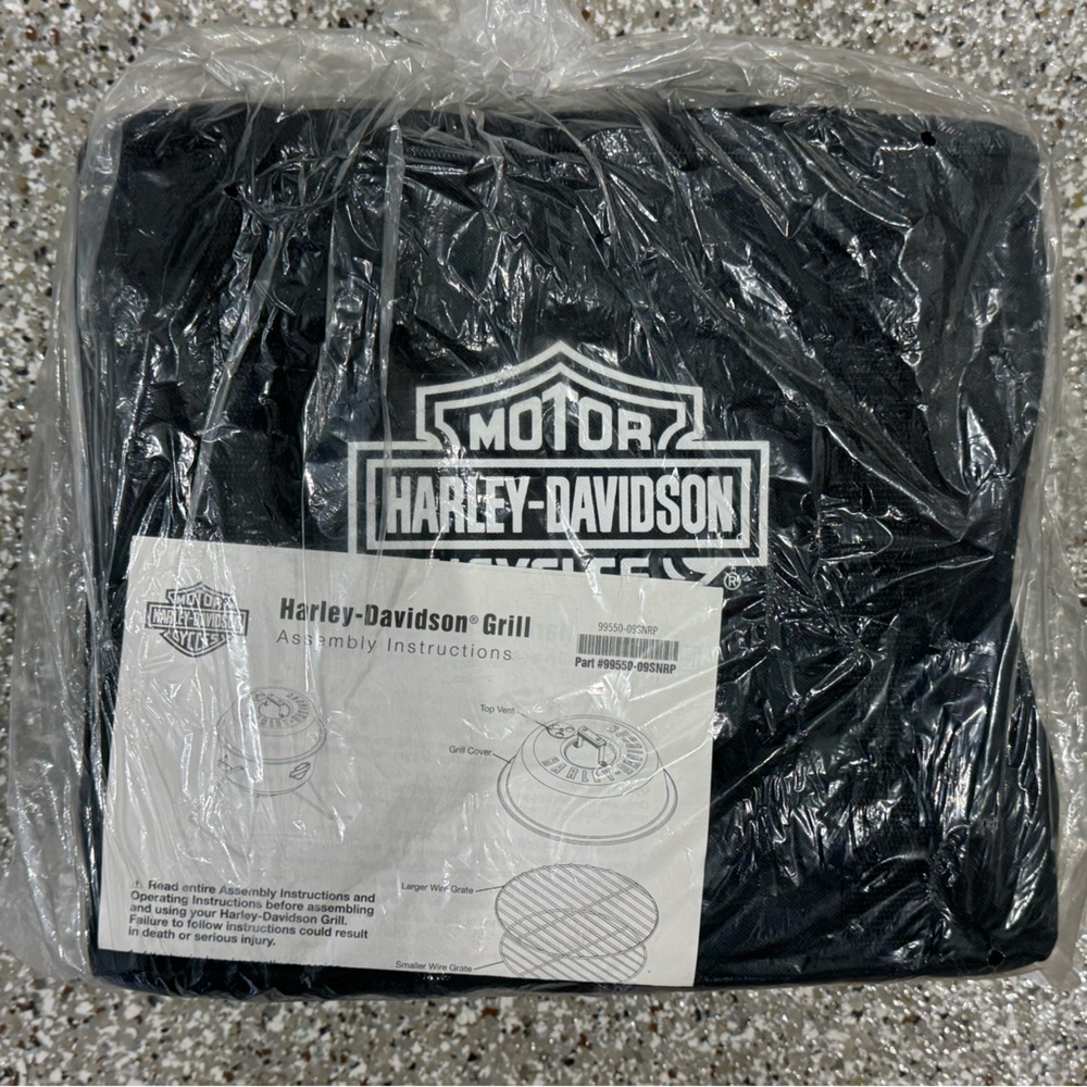 NEW Harley Davidson MINI Camping TRAVEL GRILL SET w Bag #99550-09SNRP